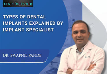 Dr. Swapnil Pande explaining types of dental implants at Dental Implanter Advanced Digital Implant Center in Mumbai.